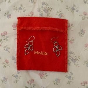 Me & Ro silver teardrop earrings